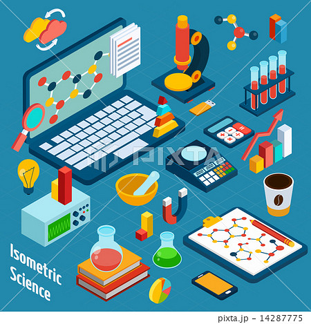 Isometric Science Workplace Isometric Science Workplace 14287775