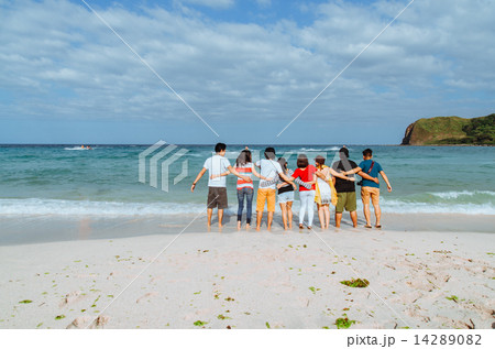 friends on the beach 14289082
