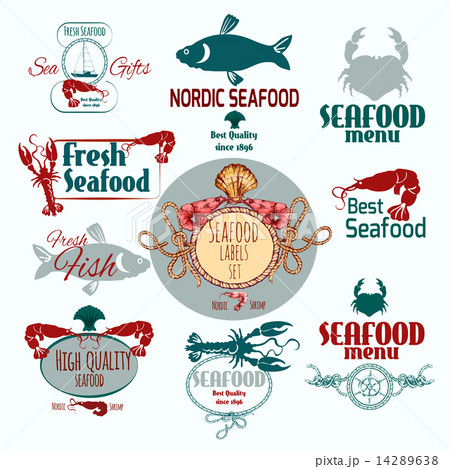 Seafood Label Set 14289638