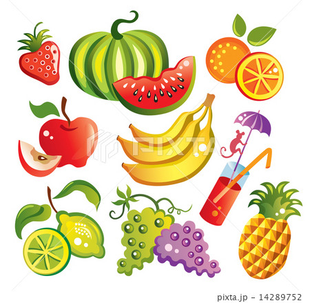 Set of fruits vector 14289752
