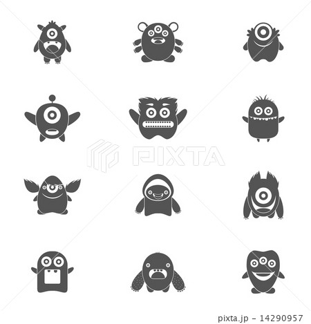 Monsters Set Black 14290957