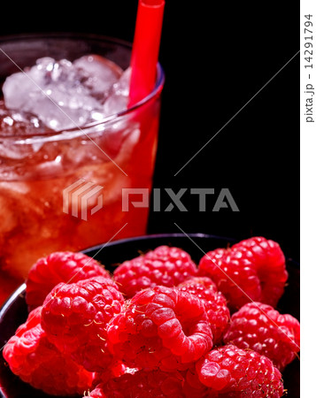 Red cocktail  on dark background. 14291794