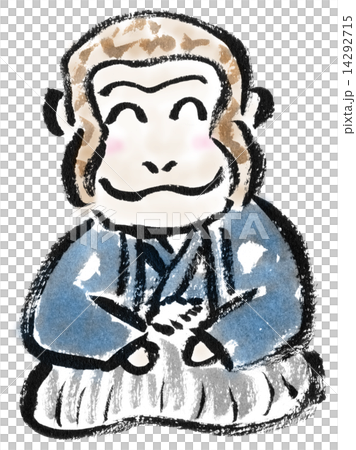 Monkey with a crested hakama Monkey with a crested hakama 14292715