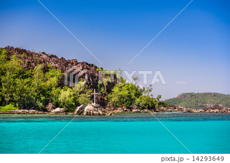 Coastline of Mahe island, Seychelles 14293649