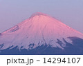 朝焼けの富士山　足柄峠 14294107