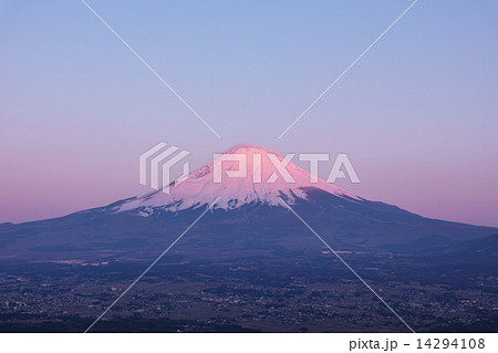 朝焼けの富士山 足柄峠 朝焼けの富士山 足柄峠 14294108