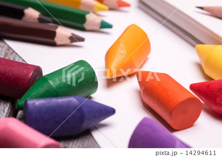 colorful crayons and pencils colorful crayons and pencils 14294611