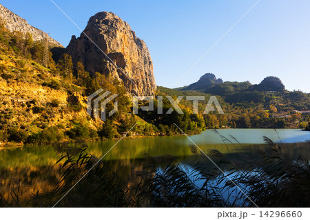 Reservoir at Chorro river. Andalusia Reservoir at Chorro river. Andalusia 14296660