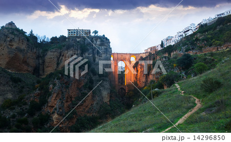 Twilight view of Ronda with Puente Nuevo 14296850