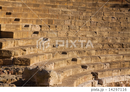 Closeup of ruin of Antique Roman Theatre Closeup of ruin of Antique Roman Theatre 14297116