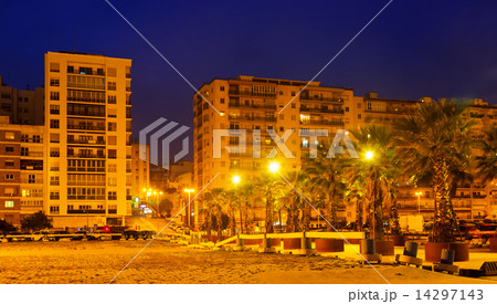 Dwelling houses at  port side  in  evening. Algeciras 14297143