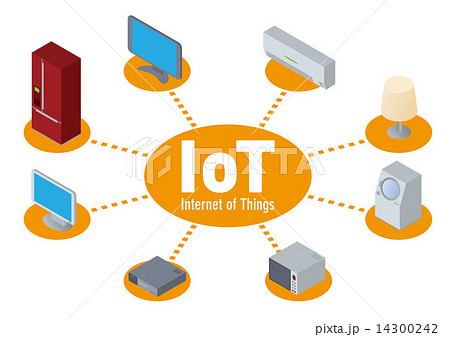 モノのインターネット Iot Internet Of Things イメージイラストのイラスト素材