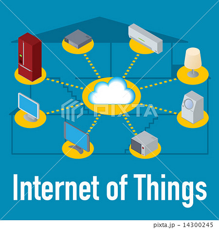 モノのインターネット Iot Internet Of Things イメージイラストのイラスト素材