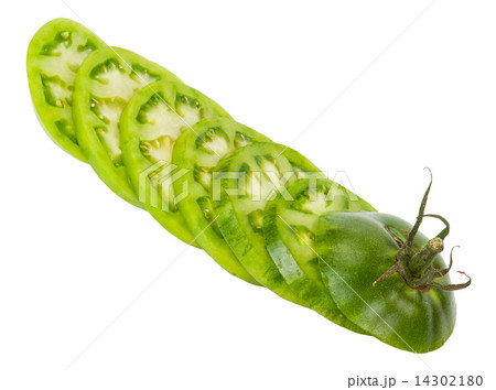 Sliced green tomato Sliced green tomato 14302180