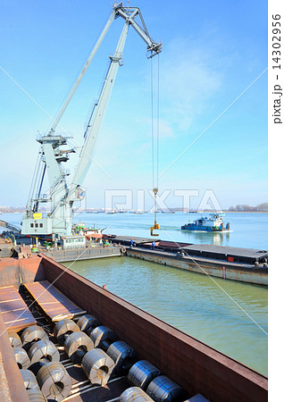 rolls of steel sheet in harbor rolls of steel sheet in harbor 14302956