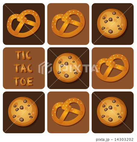 Tic-Tac-Toe of Cookie and Pretzel 14303202