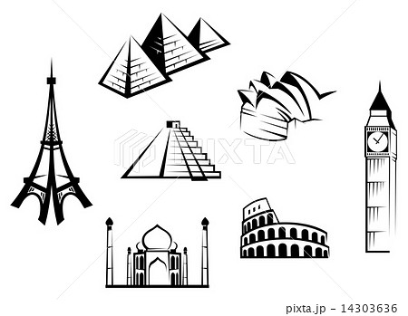 Historical landmarks set 14303636