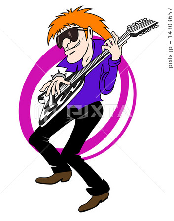 Music man with guitar Music man with guitar 14303657