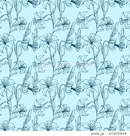 Seamless floral pattern with flowers 14303848