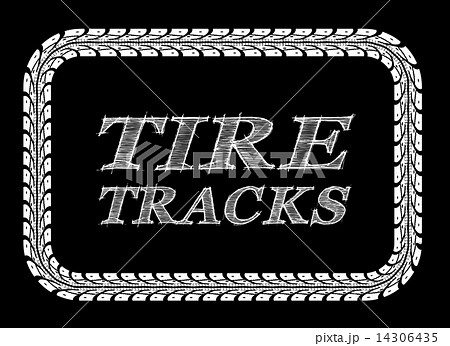 Tire tracks frame 14306435