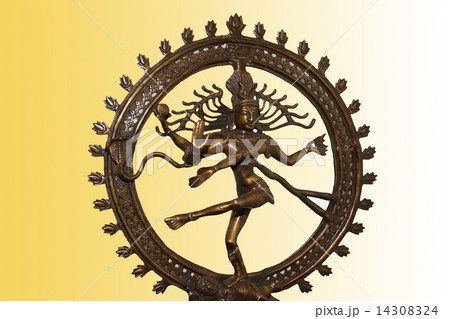 Indian hindu god Shiva Nataraja - Lord of Dance Statue isolated Indian hindu god Shiva Nataraja - Lord of Dance Statue isolated 14308324