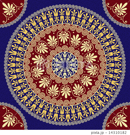 vector Traditional vintage gold Greek ornament (Meander) 14310182