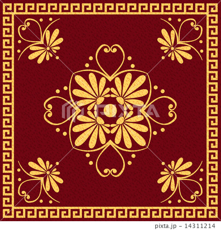 vector Traditional vintage gold Greek ornament (Meander) 14311214