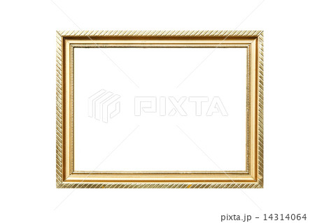 Isolated picture photo with gold frame 14314064