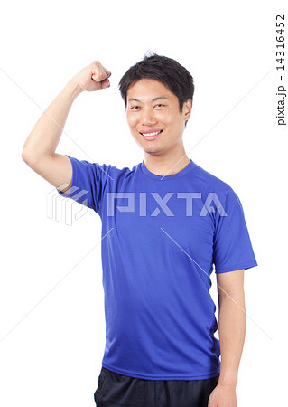 ガッツポーズ/スポーツウェア男性 ガッツポーズ/スポーツウェア男性 14316452