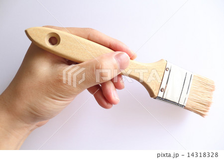 刷毛を持つ手 刷毛を持つ手 14318328