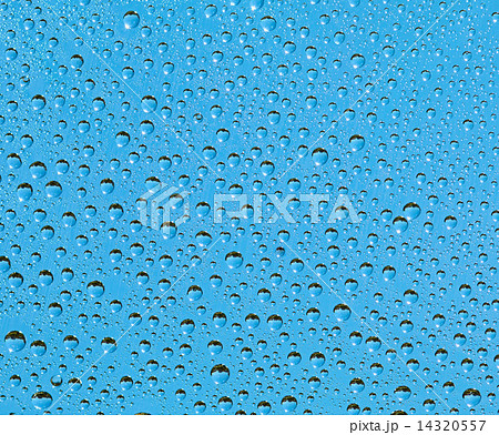 Natural blue background - drop of rain 14320557