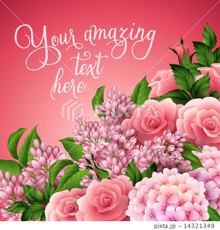 Vector flower background Vector flower background 14321349