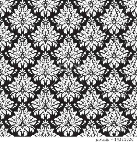 Damascus pattern. Seamless vintage background. Vector 14321626