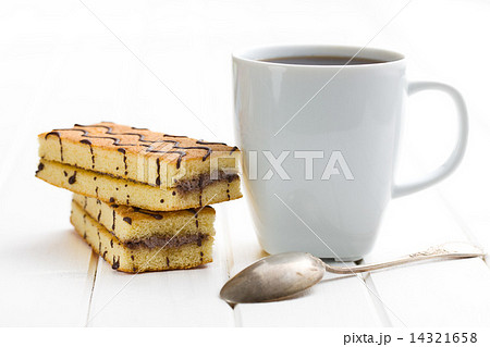 coffee mug and sweet dessert coffee mug and sweet dessert 14321658