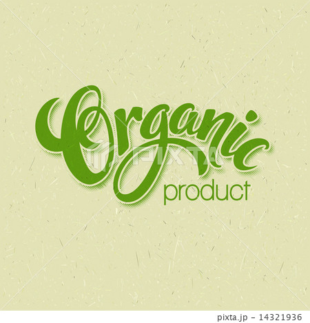 Title Organic. Vector Handmade lettering 14321936