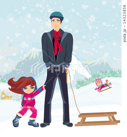 girl wants to ride on a sled girl wants to ride on a sled 14323856