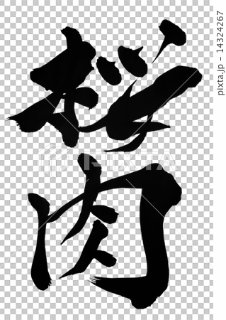 筆文字 桜肉 14324267
