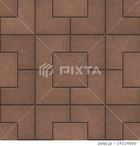 Pavement of Squares in Brown Colors. 14324600