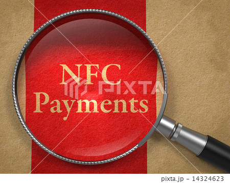 NFC Payments through Magnifying Glass. 14324623