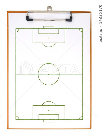 Soccer field on clipboard Soccer field on clipboard 14325170