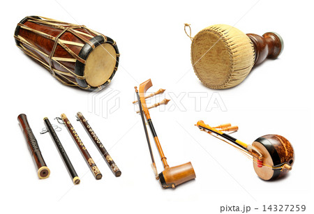 Set of Traditional Thai musical instruments 14327259