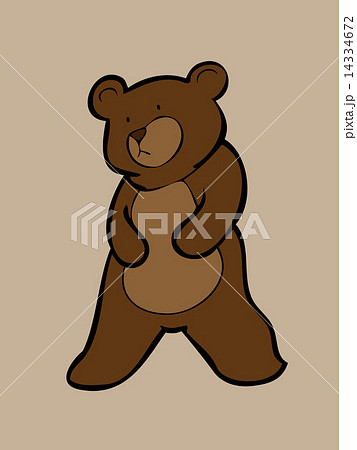 Brown bear standing alone 14334672