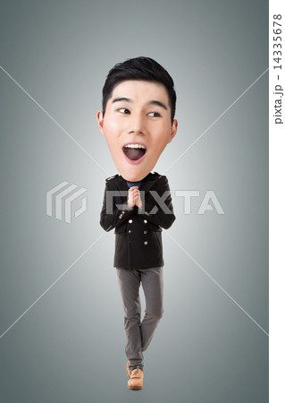 Funny Asian big head man Funny Asian big head man 14335678