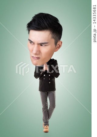 Funny Asian big head man Funny Asian big head man 14335681