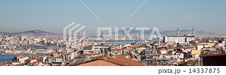 Istanbul skyline with Asian side office buildings and galata tower Istanbul skyline with Asian side office buildings and galata tower 14337875