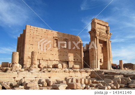 パルミラ遺跡 ベル神殿の写真素材