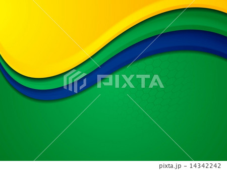 Vector background in Brazilian colors 14342242
