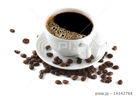Coffee cup and beans 14342768