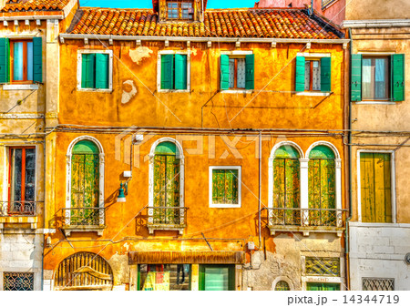 old building at Venice Italy. HDR processed old building at Venice Italy. HDR processed 14344719