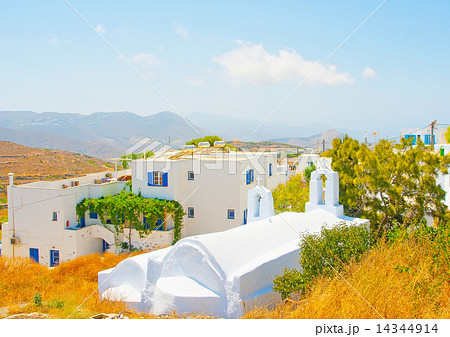 Chora the capital of Amorgos island in Greece Chora the capital of Amorgos island in Greece 14344914